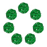 Chaque boule en osier est fabriquée en bois de rotin tissé, tissé et teint par des artisans professionnels, uniformément teinté, bien poli, sans échardes, durable et ne se décolore pas, léger et compact.