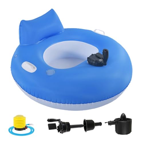 Elektrischer Poolschwimmer (39 76 Zoll) Aufblasbarer Liegestuhl für Seen | tragbare Schwimmmatratze | Strandliege | Sommer-Wasseraktivitäten | Entspannung und B