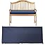 Garden Bench Cushion Two Seater Water-Resistant Seat Pad Outdoor/Indoor