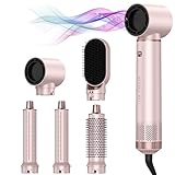 5 in 1 Hot Air Brush - Blow Dryer Brush & Air Curling Wrap Styler with Negative Ion Technology