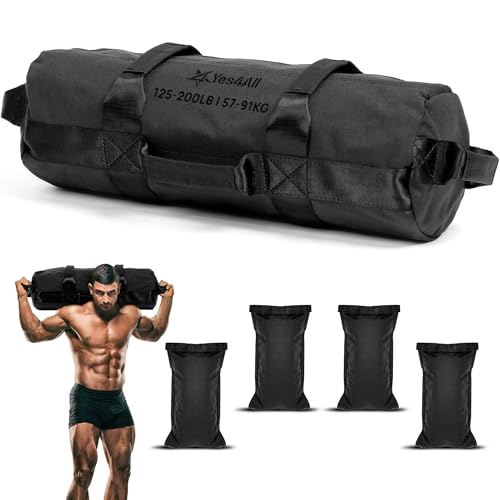 Yes4All Sandbags for Working Out, Unfilled Adjustable...