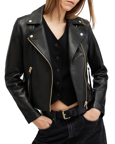Women's Dalby Leather Biker Jacket2