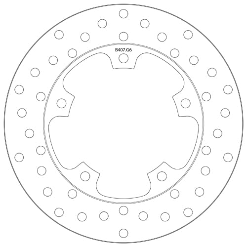 Disco Freno Posteriore Brembo Serie Oro 68B407G6 (Aprilia 1100 Tuono V4 Factory 2015-2020)