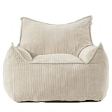 EBENCHICO Giant Bean Bag Chair Sofa for Adults Teens, Comfy Corduroy Large Bean Bag Chairs with...