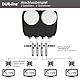 DUR-line 6° Monoblock Quad LNB - Astra 19,2°E + Hotbird 13°E - 4 Teilnehmer & 2 Satelliten (MB6-QS) - Doppel-LNC mit integriertem DiSEqC - Full HD, 4K, 8K, 3D - Wetterfest + Mobilfunk-Abschirmung