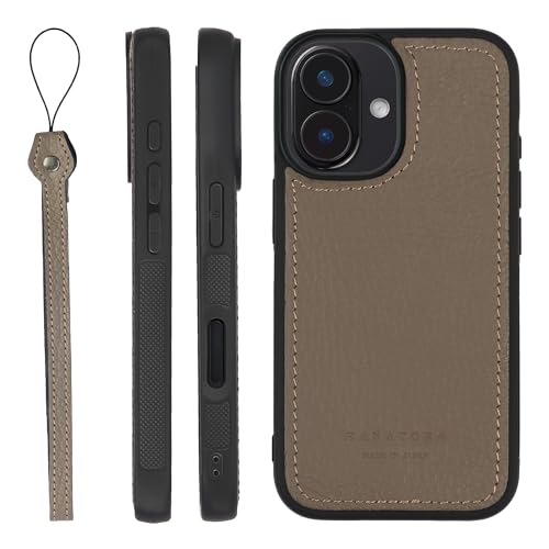 HANATORA for iPhone 16Plus �P�[�X �{�v ���{�� �ϏՌ� �X�}�z�P�[�X �X�}�z �X�g���b�v �t�� �V�������N�J�[�t���U�[ �M�t�g �}�O�l�b�g�Ȃ� �O���[�W�� SPGJP-16Plus-Grege