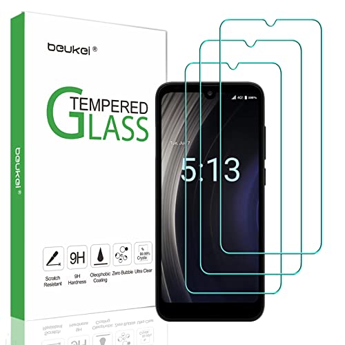 Beukei (3 Pack) Compatible For Orbic Joy Screen Protector Tempered Glass, Touch Sensitive,Case Friendly, 9H Hardness #TOP18