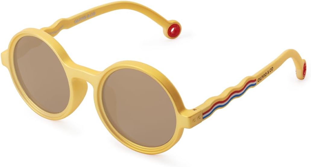 OLIVIO&CO Baby Sunglasses Soft Feel Frame Polarized UV Protection Kids Sunglasses for Toddler Infant Boys Girls Age 0-7Y