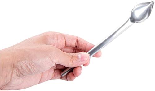 Vista 26 de Restaurantware Comfy Grip - Cucharas decorativas de 2 piezas sin corrosión, con boquilla ergonómicas de acero inoxidable para revestimiento