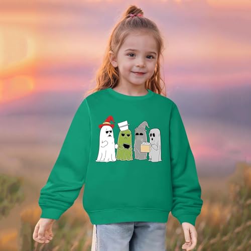 Halloween Sweatshirt for Teen Girls Funny Casual Long Sleeve Cute Print Graphic Shirts Loose Crewneck Pullover Tops2