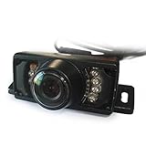 EinCar Rear Reverse Backup Camera High Definition Color Rear View Camera Wide Viewing Angle License Plate Car Camera with 7 Bright LED Night Vision
