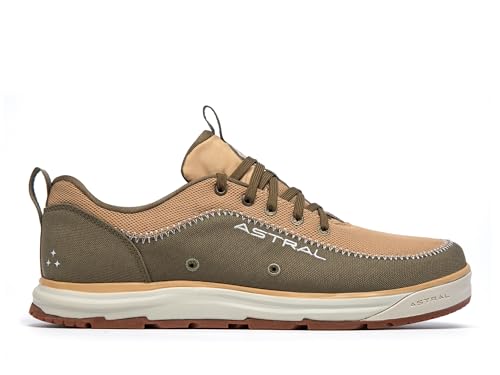 Astral Brewer 3.0 Water Shoe - Zero Drop, G.SS Rubber Grip, Quick-Dry & Recycled Materials for Hiking, Boating, and Everyday Use, Treefrog Tan, M10/ W114