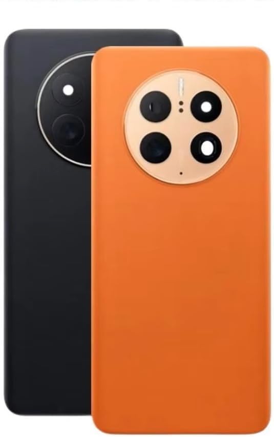 Compatible Rear Glass Panel for Huawei Mate 50 Pro Model DCO-AL00 – Battery Door Back Cover, Battery Back Cover Housing Replacement Part (Black)