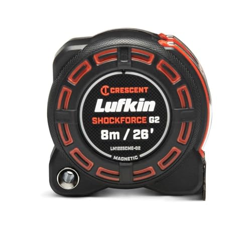 Lufkin Crescent Shockforce G2 26-ft Magnetic Tape Measure- LM1225CME-02