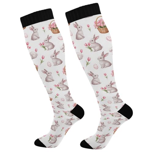 Image of Wusikd Cats Compression Socks for Women and Men Circulation Cute Long Socks for Athletic Running 1