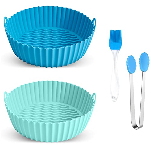 Only Brands Olla (21cm) + Brocha + Pinzas - Molde - Accesorios de silicona Freidora de Aire - Cesta