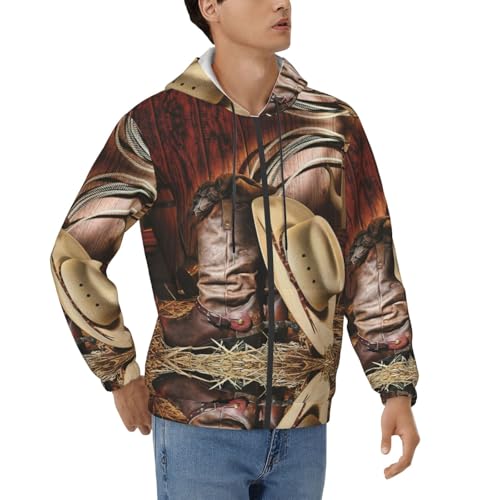 Sweat à capuche homme zippé EdWal pull manches longues veste sport décontractée