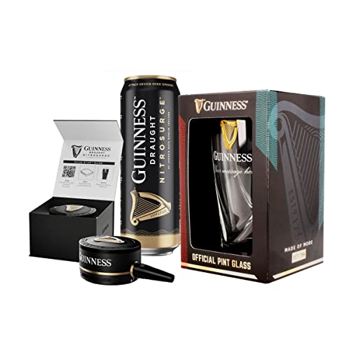 Guinness Nitrosurge Cans, Device & Glass Starter Bundle Gift Set