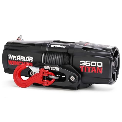 Warrior Winches Titan 3500lb Eléctrico 12V Cuerda Sintética miniatura 5