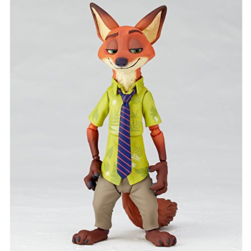 Figure Complex Movie Ribo Nick Wilde Nick Wild Height About 130 Mm Abs & Pvc Painted Movable Figure Revoltech #TOP3