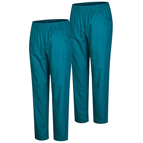 MISEMIYA - Pack 2 Pcs - PANTALÓN Sanitario Unisex - Uniforme Sanitario Uniformes MEDICOS PANTALÓN DE Trabajo - Ref.8312 * 2 pcs - 4XL, Verde 3B 21