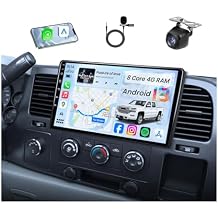 8Core 4+64GB QLED Radio for 2007-2013 Chevy Silverado 1500 Tahoe Equinox GMC Sierra Yukon 10.1" HD IPS Touchscreen Wireless Carplay&Android Auto GPS 5G WiFi Bluetooth FM/AM DSP SWC Backup Camera