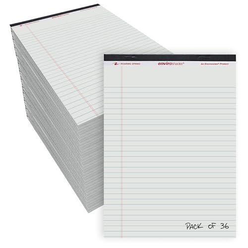 Enviroshades Recycled Legal Pads, Gray, 36 Pack, 8.5 x 11