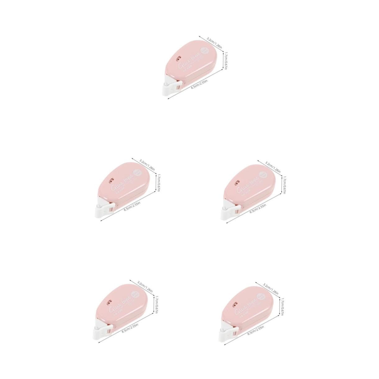 SEWACC 20piezas Cinta Adhesiva Doble Cara Cinta De Pegamento Roller Recarga para Scrapbooking Adhesivos Transparentes De Alta Resistencia para Manualidades y Oficina