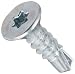 Steel Self-Drilling Screw, Zinc Plated Finish, 82 Degree Flat Head, Star Drive, #2 Drill Point, #6-20 Thread Size, 1/2" Length (Pack of 100)
