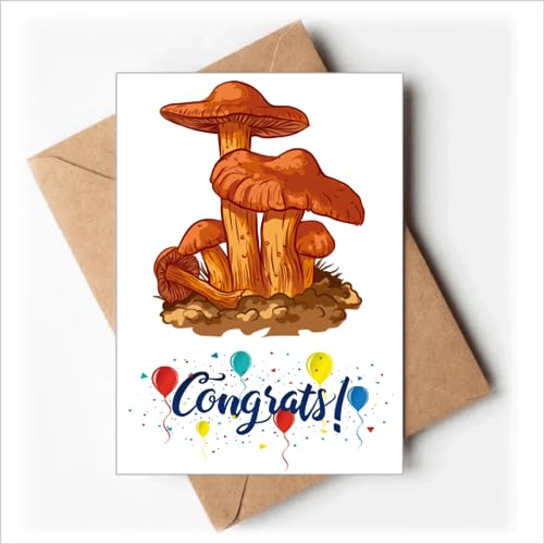 Cartes de mariage champignon orange en impression d'art