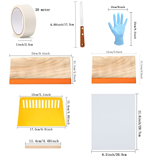 Caydo 36 Pieces Screen Printing Kit Includes 30W Led Uv Exposure Screen Printing Light, 4 Sizes Silk Screen Printing Frame, Instructions, 5 Sheets A4 Inkjet Film For Screen Printing #TOP5