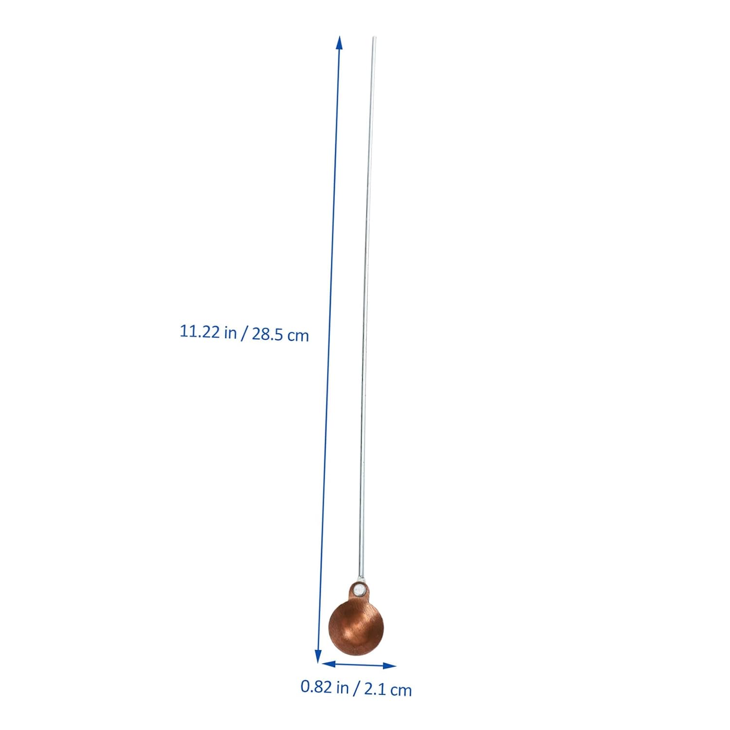 10pcs Copper-Head Chemical Combustion Burning Spoons with Long Handles for Laboratory Safety and Experiments Non-deforming Professional Teaching Instruments for Scientific Research
