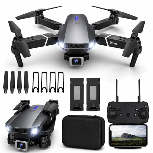 Image of Drone with 4k Camera Foldable 1080P HD Drone with FPV Live Video, Smart Gestures Selfie, Altitude Hold, One Key Take Off /Landing, 3D Flips for Kids and Adults.
