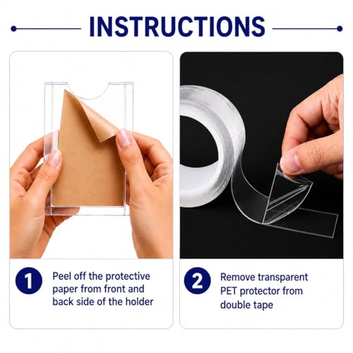 Image of Vadda Removable Id Card Holder for Car, Use to Display Passes and Visiting Cards