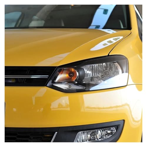 Coque phare pour VW Polo 2011-2013 couvercle transparent d'objectif avant en paire