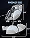 MeitFith Massage Chair Full Body 4D Zero Gravity Chair SL Track with Heat Calf Rollers AI Voice Control Body Scan Bluetooth Massage Office Chairs, Grey