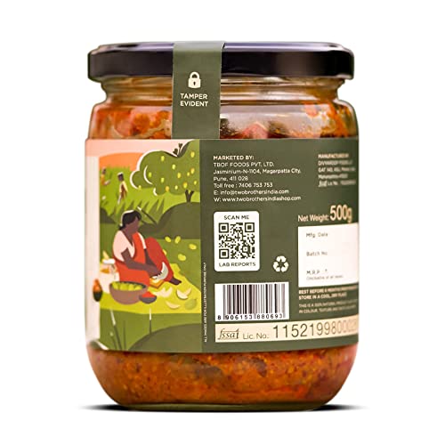 Image of Two Brothers Organic Farms Spicy Mango Pickle (500GM)