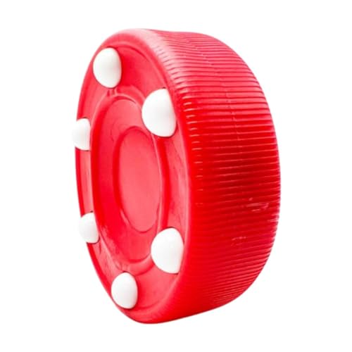 QSTDGVPW Hockey Puck Street Ice Roller Training Aid Floor Training Ball for Game Practicing, Red
