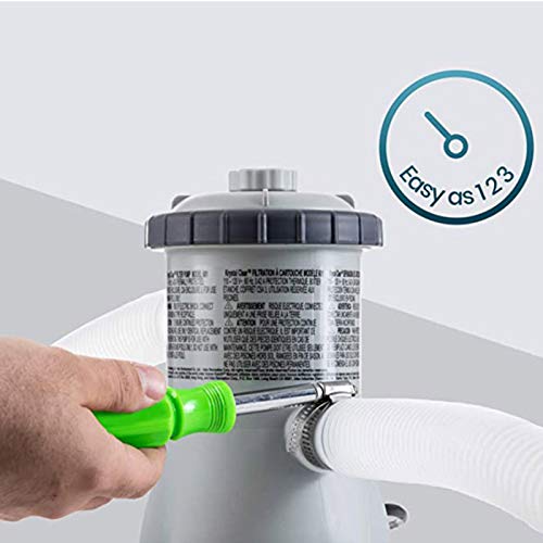 2 peças de reposição da mangueira de conexão da bomba de filtro de piscina com 4 peças de reposição