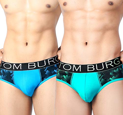 Image of TOM BURG Regular Cotton Designer Casual Smooth & Comfortable Brief for Men (Pack of 2)