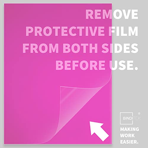 Image of Binditek 20 Pack 10 Mil PVC Binding Presentation Covers, Letter Size, Square Corners, Un-Punched, Multi Color, Office Supplies | Binding Presentation Covers, Letter Size, Multi Color, Square Corners, Unpunched, Ideal for Business Reports and Proposals