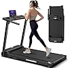AoraPulse Portable Foldable Treadmills for Home, Small Folding Treadmill for Home Office with 300 LBS Capacity, Walking Running Exercise Electric Compact Treadmill with LED Display