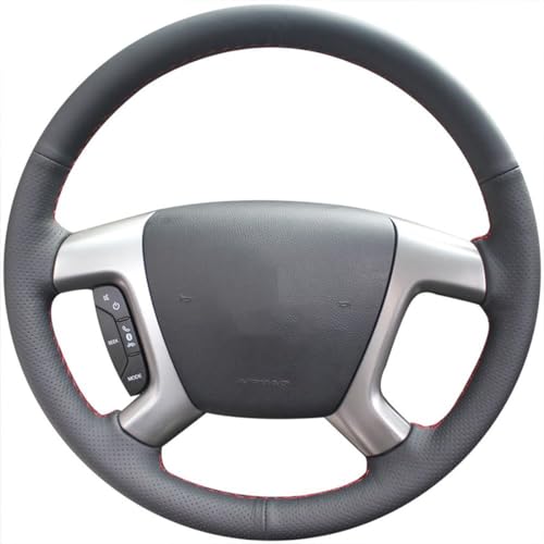 Loncky Genuine Leather Steering Wheel Cover for Chevrolet 2008-2013 Silverado 1500 Silverado 2500 35002007-2014 Tahoe2007-2014 Suburban 15002007-2013 Avalanche 15002009-2015 TraverseExpress product thumbnail 9