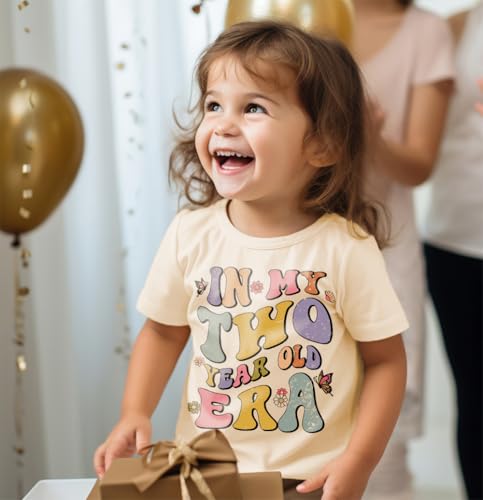 Image of Toddler Boys Girls 2nd Birthday Shirt Outfit for Kids Two Years Old Birthday Gift for Party Short Sleeve Tshirt