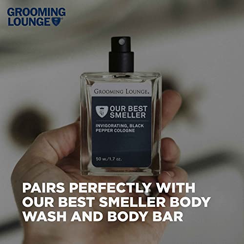 Grooming Lounge Our Best Smeller Cologne - Long-Lasting Black Pepper And Vanilla Scent - Energizing And Confidence Enhancing - No Parabens - Cruelty Free - Vegan Friendly - Day Or Night Use - 1.7 Oz #TOP1