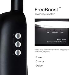 LAVA U Ukulélé en fibre de carbone avec effets Ukulélé de voyage ténor avec étui et câble de charge (FreeBoost, Sparkle… - Les Beatles, Paul McCartney, John Lennon, RIngo Starr, George Harrison LAVA U Ukulélé en fibre de carbone avec effets Ukulélé de voyage ténor avec étui et câble de charge (FreeBoost, Sparkle… – Image 3