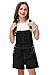 Remimi Girls Denim Overalls Shorts Spring Cotton Causal Bib Jeans Fashion Button Design Jumpsuits 11-12 years