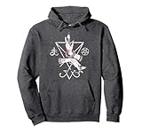 Satanic Sigil Of Lucifer With Pentagram And Leviathan Cross Pullover Hoodie