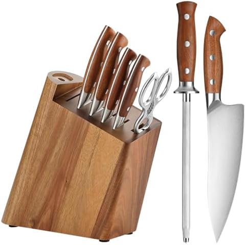 HEZHEN Blocs Couteaux Ensembles de Couteaux de Chef, Set de Coute...