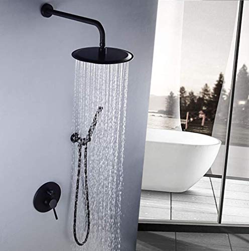Système de douche à main contre le calcaire ensemble en cuivre noir